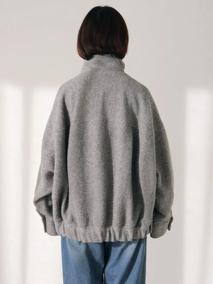 スライバーBIGブルゾン（グレー/ブラック/モカ）｜Samansa Mos2 blue（サマンサモスモス ブルー）通販