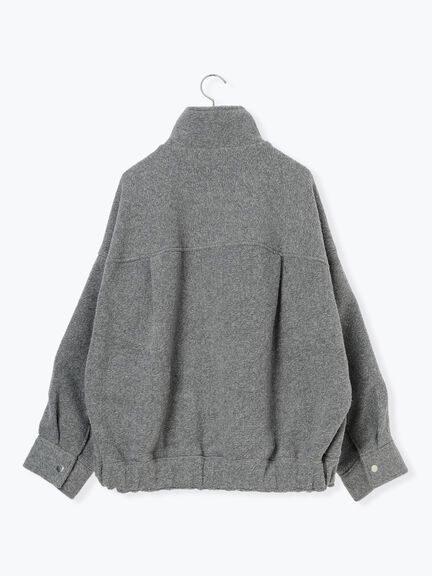 スライバーBIGブルゾン（グレー/ブラック/モカ）｜Samansa Mos2 blue（サマンサモスモス ブルー）通販