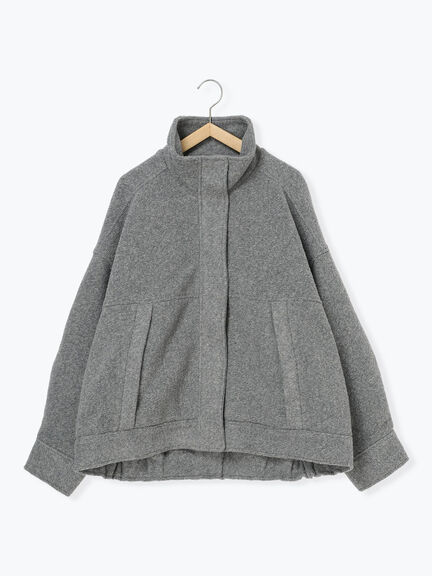 スライバーBIGブルゾン（グレー/ブラック/モカ）｜Samansa Mos2 blue（サマンサモスモス ブルー）通販