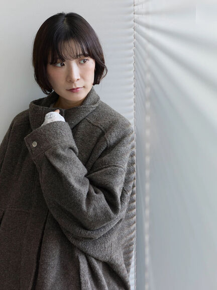 スライバーBIGブルゾン（グレー/ブラック/モカ）｜Samansa Mos2 blue（サマンサモスモス ブルー）通販