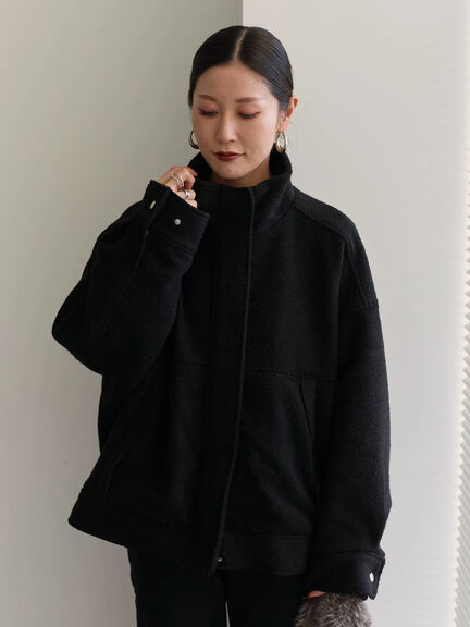 スライバーBIGブルゾン（グレー/ブラック/モカ）｜Samansa Mos2 blue（サマンサモスモス ブルー）通販