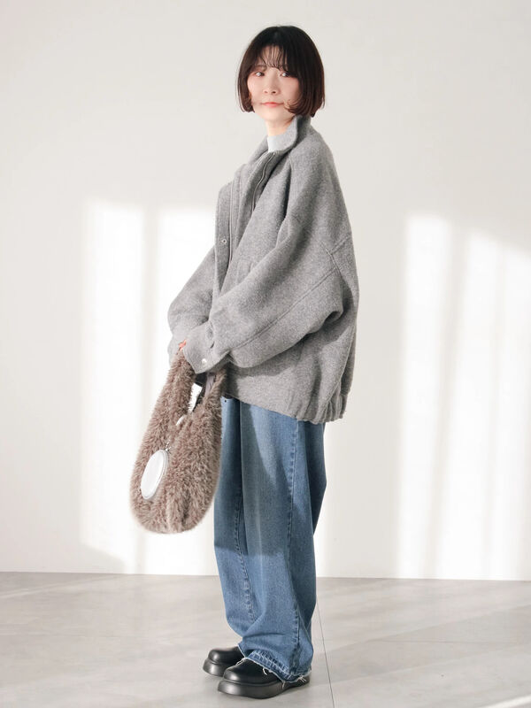 スライバーBIGブルゾン セール】 スライバーBIGブルゾン（グレー/ブラック/モカ/アウター