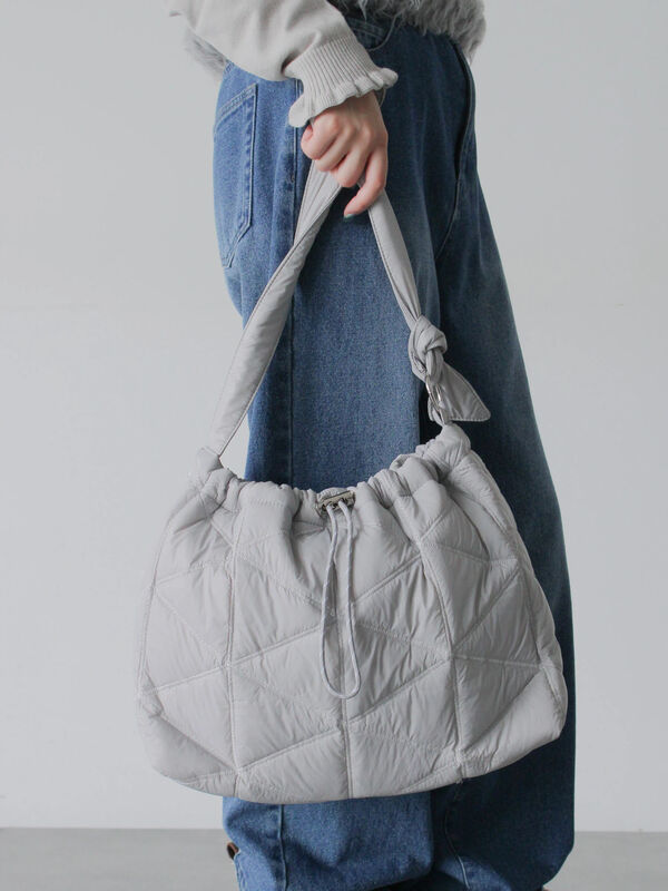 キルティングバッグ（グレー）｜Samansa Mos2 blue（サマンサモスモス ブルー）通販