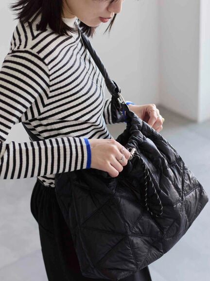 キルティングバッグ（グレー/ブラック/ブラウン）｜Samansa Mos2 blue（サマンサモスモス ブルー）通販