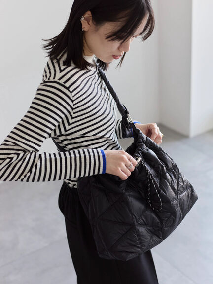 キルティングバッグ（グレー/ブラック/ブラウン）｜Samansa Mos2 blue（サマンサモスモス ブルー）通販