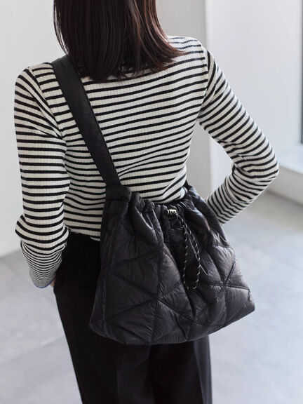 キルティングバッグ（グレー/ブラック/ブラウン）｜Samansa Mos2 blue（サマンサモスモス ブルー）通販