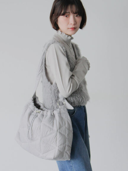 キルティングバッグ（グレー/ブラック/ブラウン）｜Samansa Mos2 blue（サマンサモスモス ブルー）通販