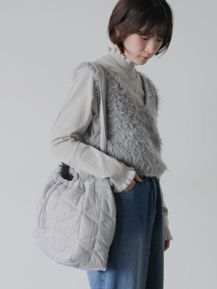 キルティングバッグ（グレー/ブラック/ブラウン）｜Samansa Mos2 blue（サマンサモスモス ブルー）通販