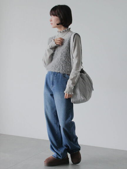 キルティングバッグ（グレー/ブラック/ブラウン）｜Samansa Mos2 blue（サマンサモスモス ブルー）通販