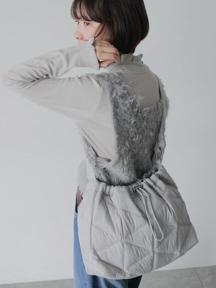 キルティングバッグ（グレー/ブラック/ブラウン）｜Samansa Mos2 blue（サマンサモスモス ブルー）通販