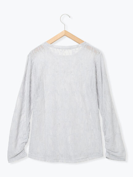 シアージャガードロゴ入りプルオーバー（オフホワイト/チャコールグレー/Ｓグレー）｜Samansa Mos2 blue（サマンサモスモス ブルー）通販