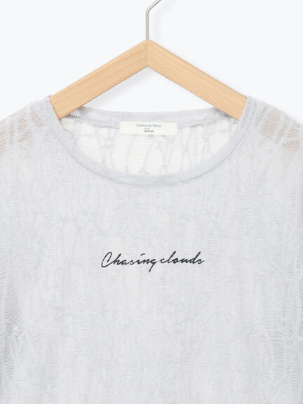 シアージャガードロゴ入りプルオーバー（オフホワイト/チャコールグレー/Ｓグレー）｜Samansa Mos2 blue（サマンサモスモス ブルー）通販