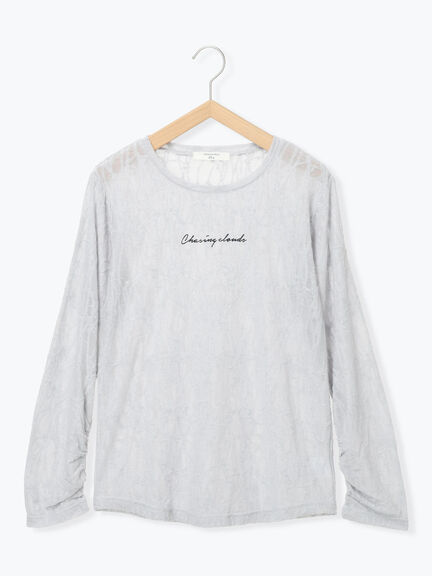 シアージャガードロゴ入りプルオーバー（オフホワイト/チャコールグレー/Ｓグレー）｜Samansa Mos2 blue（サマンサモスモス ブルー）通販