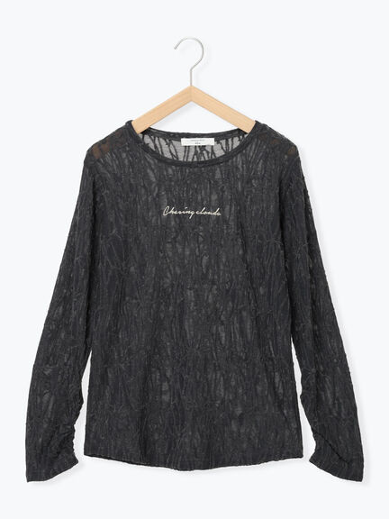 シアージャガードロゴ入りプルオーバー（オフホワイト/チャコールグレー/Ｓグレー）｜Samansa Mos2 blue（サマンサモスモス ブルー）通販