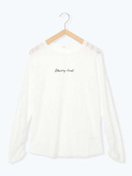 シアージャガードロゴ入りプルオーバー（オフホワイト/チャコールグレー/Ｓグレー）｜Samansa Mos2 blue（サマンサモスモス ブルー）通販