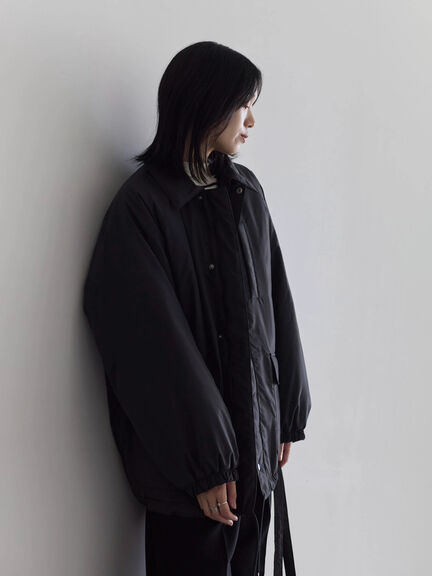 襟付中綿ブルゾン（ブラック/ライトベージュ/カーキ）｜Samansa Mos2 blue（サマンサモスモス ブルー）通販