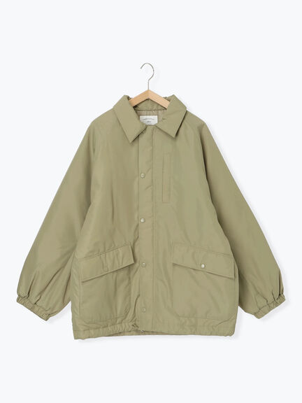 襟付中綿ブルゾン（ブラック/ライトベージュ/カーキ）｜Samansa Mos2 blue（サマンサモスモス ブルー）通販