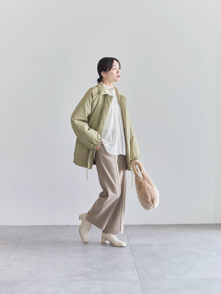 切替タックブラウス（オフホワイト/ブラック/Ｓグレー）｜Samansa Mos2 blue（サマンサモスモス ブルー）通販