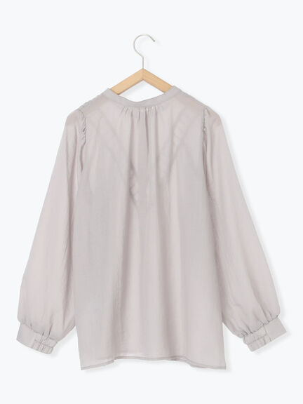 切替タックブラウス（オフホワイト/ブラック/Ｓグレー）｜Samansa Mos2 blue（サマンサモスモス ブルー）通販