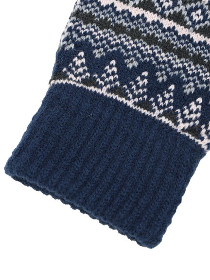 【スマホ対応】裏起毛JQDグローブ（グレー/ブラック/ネイビー）｜Samansa Mos2 blue（サマンサモスモス ブルー）通販