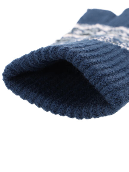 【スマホ対応】裏起毛JQDグローブ（グレー/ブラック/ネイビー）｜Samansa Mos2 blue（サマンサモスモス ブルー）通販