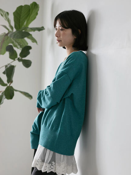 ペプラムプルオーバー（オフホワイト/ホワイト/ブラック）｜Samansa Mos2 blue（サマンサモスモス ブルー）通販