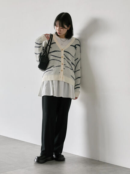 ペプラムプルオーバー（オフホワイト/ホワイト/ブラック）｜Samansa Mos2 blue（サマンサモスモス ブルー）通販