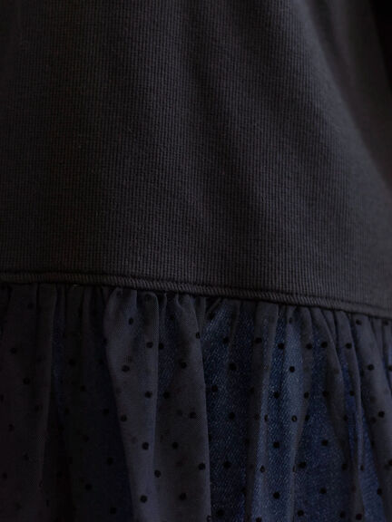 ペプラムプルオーバー（オフホワイト/ホワイト/ブラック）｜Samansa Mos2 blue（サマンサモスモス ブルー）通販