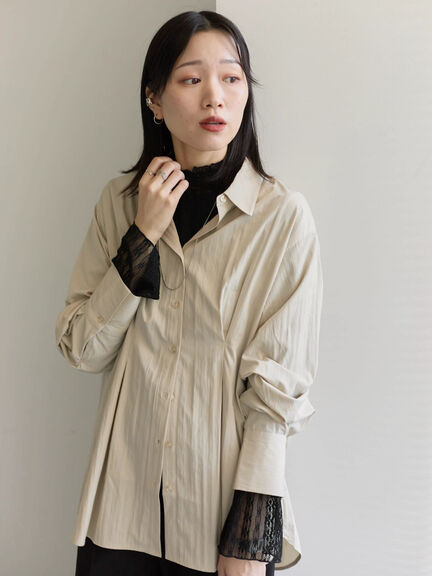 襟袖フリルカットソー（オフホワイト/ブラック/キナリ）｜Samansa Mos2 blue（サマンサモスモス ブルー）通販