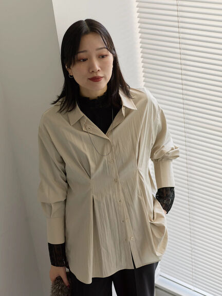 襟袖フリルカットソー（オフホワイト/ブラック/キナリ）｜Samansa Mos2 blue（サマンサモスモス ブルー）通販