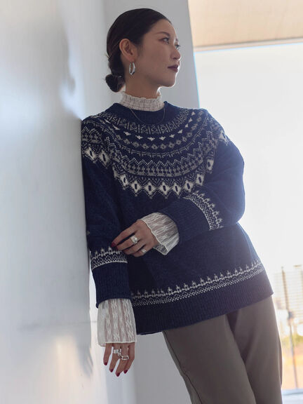 襟袖フリルカットソー（オフホワイト/ブラック/キナリ）｜Samansa Mos2 blue（サマンサモスモス ブルー）通販