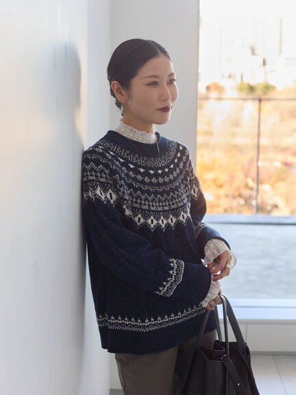 襟袖フリルカットソー（オフホワイト/ブラック/キナリ）｜Samansa Mos2 blue（サマンサモスモス ブルー）通販