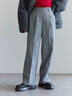ヘリンボーンストレートパンツ（グレー/チャコールグレー/ベージュ/ブラウン）｜Samansa Mos2 blue（サマンサモスモス ブルー）通販