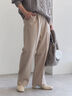 ヘリンボーンストレートパンツ（グレー/チャコールグレー/ベージュ/ブラウン）｜Samansa Mos2 blue（サマンサモスモス ブルー）通販