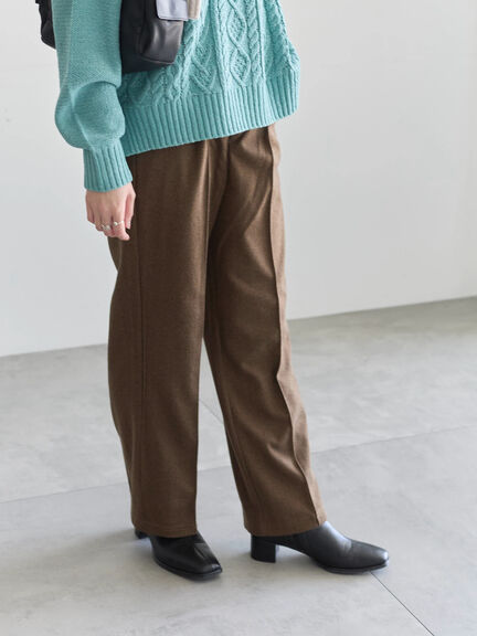 ヘリンボーンストレートパンツ（グレー/チャコールグレー/ベージュ/ブラウン）｜Samansa Mos2 blue（サマンサモスモス ブルー）通販