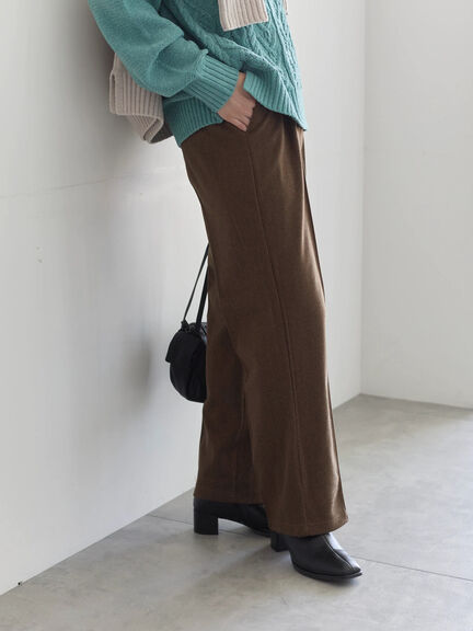 ヘリンボーンストレートパンツ（グレー/チャコールグレー/ベージュ/ブラウン）｜Samansa Mos2 blue（サマンサモスモス ブルー）通販