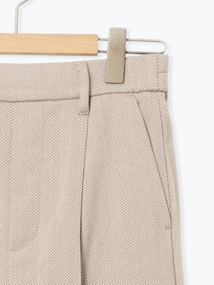 ヘリンボーンストレートパンツ（グレー/チャコールグレー/ベージュ/ブラウン）｜Samansa Mos2 blue（サマンサモスモス ブルー）通販