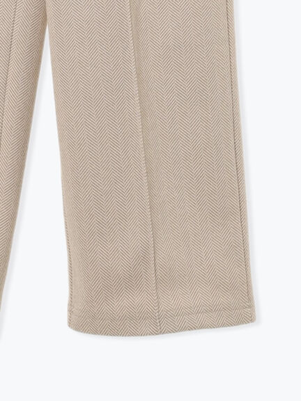 ヘリンボーンストレートパンツ（グレー/チャコールグレー/ベージュ/ブラウン）｜Samansa Mos2 blue（サマンサモスモス ブルー）通販