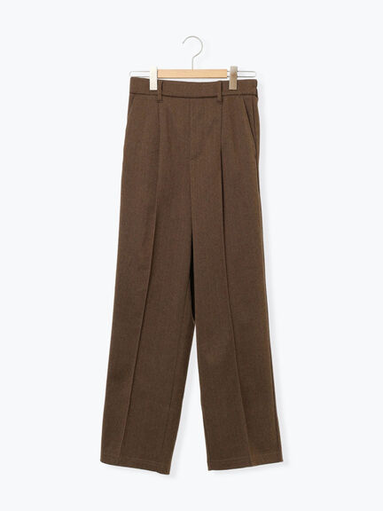 ヘリンボーンストレートパンツ（グレー/チャコールグレー/ベージュ/ブラウン）｜Samansa Mos2 blue（サマンサモスモス ブルー）通販