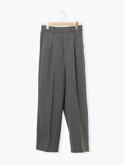 ヘリンボーンストレートパンツ（グレー/チャコールグレー/ベージュ/ブラウン）｜Samansa Mos2 blue（サマンサモスモス ブルー）通販