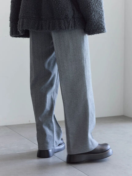 ヘリンボーンストレートパンツ（グレー/チャコールグレー/ベージュ/ブラウン）｜Samansa Mos2 blue（サマンサモスモス ブルー）通販