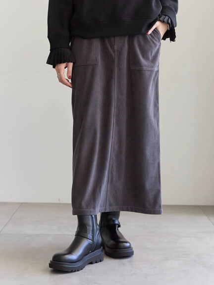 コーデュロイスカート（チャコールグレー/ブラウン/キナリ）｜Samansa Mos2 blue（サマンサモスモス ブルー）通販