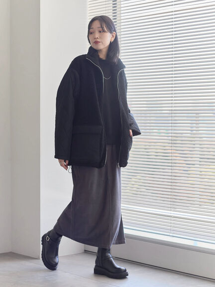 コーデュロイスカート（チャコールグレー/ブラウン/キナリ）｜Samansa Mos2 blue（サマンサモスモス ブルー）通販