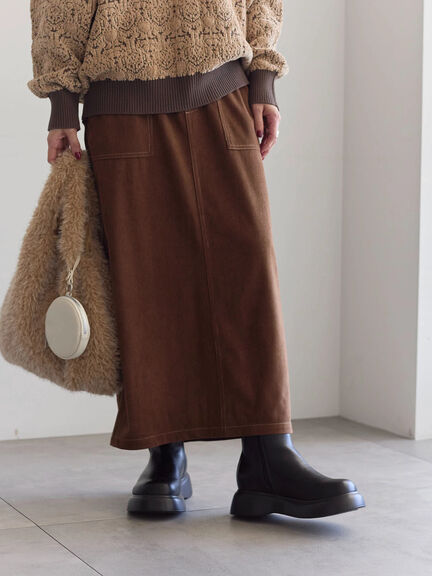 コーデュロイスカート（チャコールグレー/ブラウン/キナリ）｜Samansa Mos2 blue（サマンサモスモス ブルー）通販