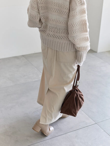 コーデュロイスカート（チャコールグレー/ブラウン/キナリ）｜Samansa Mos2 blue（サマンサモスモス ブルー）通販