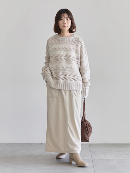 コーデュロイスカート（チャコールグレー/ブラウン/キナリ）｜Samansa Mos2 blue（サマンサモスモス ブルー）通販