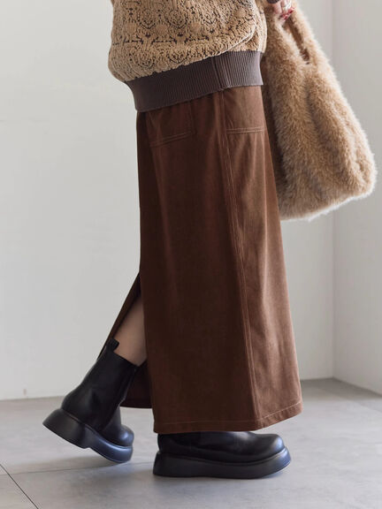 コーデュロイスカート（チャコールグレー/ブラウン/キナリ）｜Samansa Mos2 blue（サマンサモスモス ブルー）通販