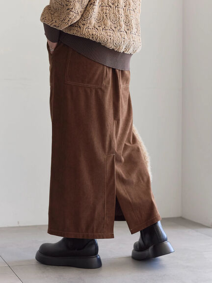 コーデュロイスカート（チャコールグレー/ブラウン/キナリ）｜Samansa Mos2 blue（サマンサモスモス ブルー）通販