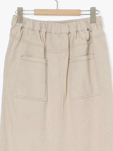 コーデュロイスカート（チャコールグレー/ブラウン/キナリ）｜Samansa Mos2 blue（サマンサモスモス ブルー）通販