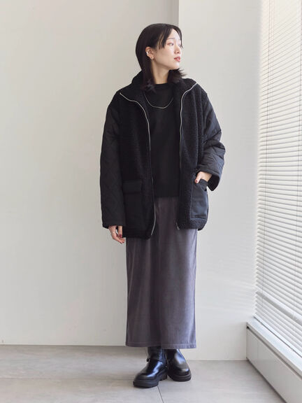 コーデュロイスカート（チャコールグレー/ブラウン/キナリ）｜Samansa Mos2 blue（サマンサモスモス ブルー）通販